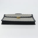 GUCCI GG Supreme Aktentasche PVC Navy Gold 904 20 002 Auth 168514-5