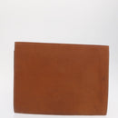 LOEWE Attache case Hand Bag Leather Brown Gold Auth 168515-27