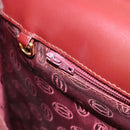 CARTIER Must Line Hand Bag Leather Bordeaux Gold Auth 168516-20