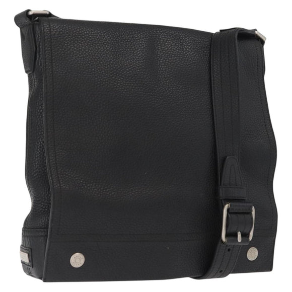 BALLY Shoulder Bag Leather Black Auth 168517