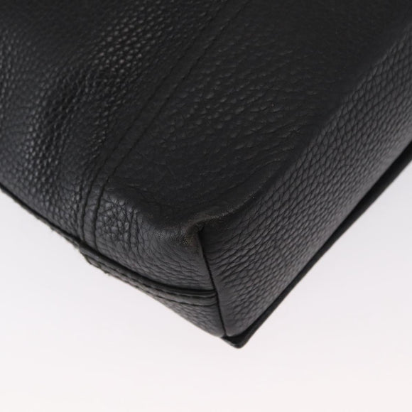 BALLY Shoulder Bag Leather Black Auth 168517