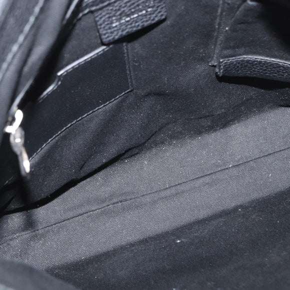 BALLY Shoulder Bag Leather Black Auth 168517