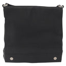 BALLY Shoulder Bag Leather Black Auth 168517-2