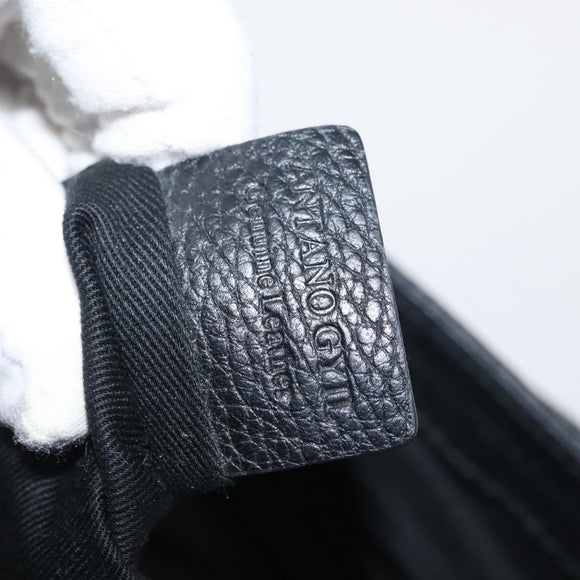 BALLY Shoulder Bag Leather Black Auth 168517