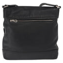 BALLY Shoulder Bag Leather Black Auth 168517-3