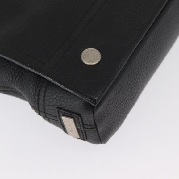 BALLY Shoulder Bag Leather Black Auth 168517