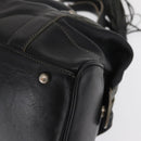 MCM Hand Bag Leather Black Auth 168518-11