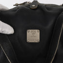 MCM Hand Bag Leather Black Auth 168518-17