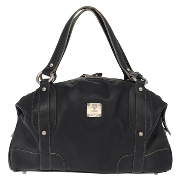 MCM Hand Bag Leather Black Auth 168518 - 0