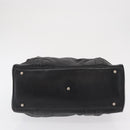 MCM Hand Bag Leather Black Auth 168518-9