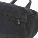 CHANEL New Travel line Tote Bag Nylon Black CC Auth 168519-9