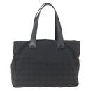CHANEL New Travel line Tote Bag Nylon Black CC Auth 168519-2