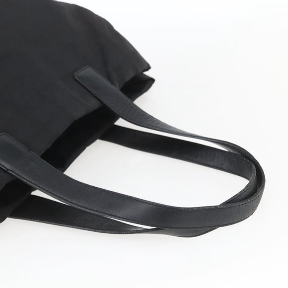 CHANEL New Travel line Tote Bag Nylon Black CC Auth 168519