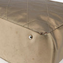 CHANEL Paris Biarritz MM Tote Bag Coated Canvas Gold CC Auth 168522-12
