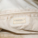 CHANEL Paris Biarritz MM Tote Bag Coated Canvas Gold CC Auth 168522-16