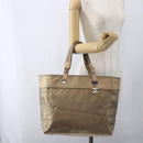 CHANEL Paris Biarritz MM Tote Bag Coated Canvas Gold CC Auth 168522-24