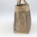 CHANEL Paris Biarritz MM Tote Bag Coated Canvas Gold CC Auth 168522-5