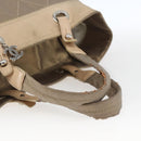 CHANEL Paris Biarritz MM Tote Bag Coated Canvas Gold CC Auth 168522-7