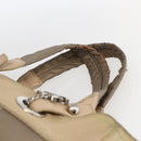 CHANEL Paris Biarritz MM Tote Bag Coated Canvas Gold CC Auth 168522-8