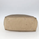 CHANEL Paris Biarritz MM Tote Bag Coated Canvas Gold CC Auth 168522-9