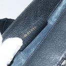 GUCCI GG Supreme Sherry Line Shoulder Bag PVC Navy Gold Auth 168523-12