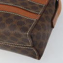 CELINE Macadam Canvas Shoulder Bag PVC Leather Brown Gold Auth 168524-9