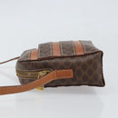 CELINE Macadam Canvas Shoulder Bag PVC Leather Brown Gold Auth 168524-4