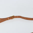 CELINE Macadam Canvas Shoulder Bag PVC Leather Brown Gold Auth 168524-8