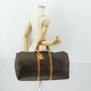 LOUIS VUITTON Monogram Keepall 55 Boston Bag M41424 LV Auth 168527-23