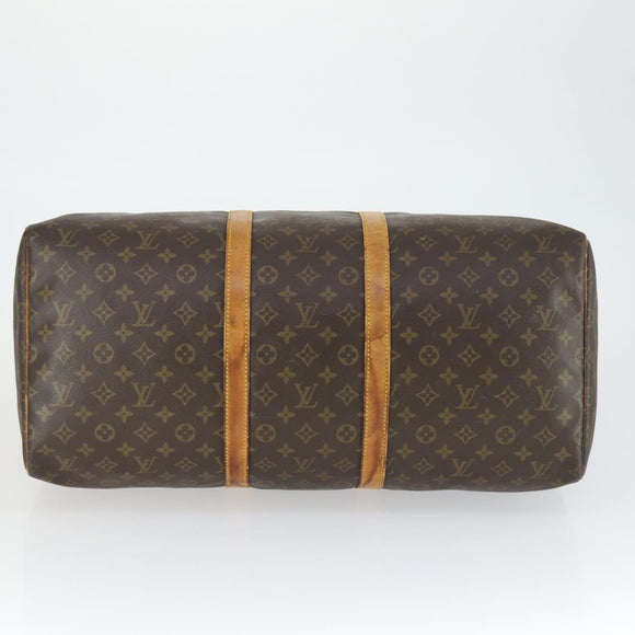 LOUIS VUITTON Monogram Keepall 55 Boston Bag M41424 LV Auth 168527