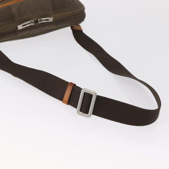 LOUIS VUITTON Damier Geant Arche Waist Bag Khaki M93022 LV Auth 168537