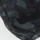PRADA Camouflage Tote Bag Nylon Silver Auth 168538-13