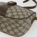 GUCCI GG Supreme Web Sherry Line Bag PVC Beige Gold 89 02 034 Auth 168543-14