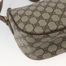 GUCCI GG Supreme Web Sherry Line Bag PVC Beige Gold 89 02 034 Auth 168543-17
