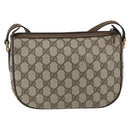 GUCCI GG Supreme Web Sherry Line Bag PVC Beige Gold 89 02 034 Auth 168543-2