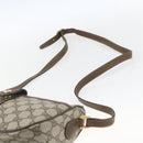 GUCCI GG Supreme Web Sherry Line Bag PVC Beige Gold 89 02 034 Auth 168543-8