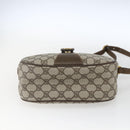 GUCCI GG Supreme Web Sherry Line Bag PVC Beige Gold 89 02 034 Auth 168543-5