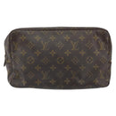LOUIS VUITTON Monogram Trousse Toilette 28 Clutch Bag M47522 LV Auth 168549-13
