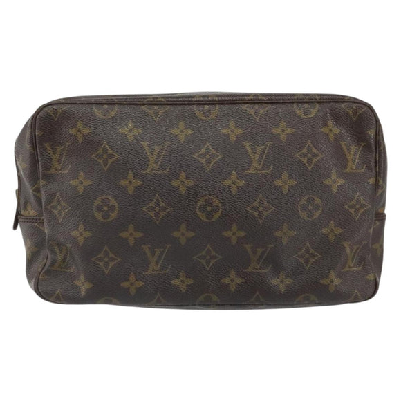 LOUIS VUITTON Monogram Trousse Toilette 28 Clutch Bag M47522 LV Auth 168549