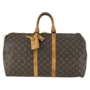 LOUIS VUITTON Monogram Keepall 50 Boston Bag M41426 LV Auth 168555-2