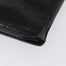 CHANEL Bicolore Business Bag Caviar Skin Black Gold CC Auth 168561-15