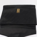 CHANEL Bicolore Business Bag Caviar Skin Black Gold CC Auth 168561-19