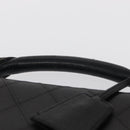 CHANEL Bicolore Business Bag Caviar Skin Black Gold CC Auth 168561-14
