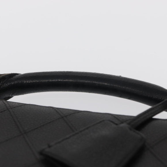 CHANEL Bicolore Business Bag Caviar Skin Black Gold CC Auth 168561