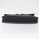 CHANEL Bicolore Business Bag Caviar Skin Black Gold CC Auth 168561-5