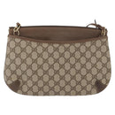 GUCCI GG Supreme Web Sherry Line Shoulder Bag PVC Beige 904 02 026 Auth 168565-3