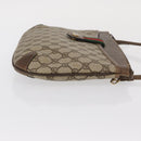 GUCCI GG Supreme Web Sherry Line Shoulder Bag PVC Beige 904 02 026 Auth 168565-5