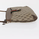 GUCCI GG Supreme Web Sherry Line Shoulder Bag PVC Beige 904 02 026 Auth 168565-6