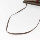 GUCCI GG Supreme Web Sherry Line Shoulder Bag PVC Beige 904 02 026 Auth 168565-8