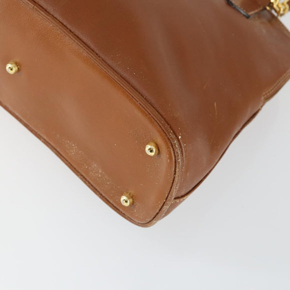 GUCCI Bamboe Handtas Leer 2way Bruin Goud 000 122 0290 Auth 168572